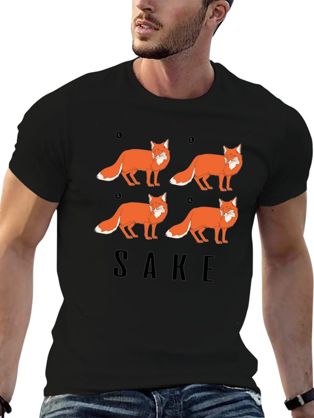 Fox Sake Funny Graphic T-Shirt - Soft Cotton Tee product image 6
