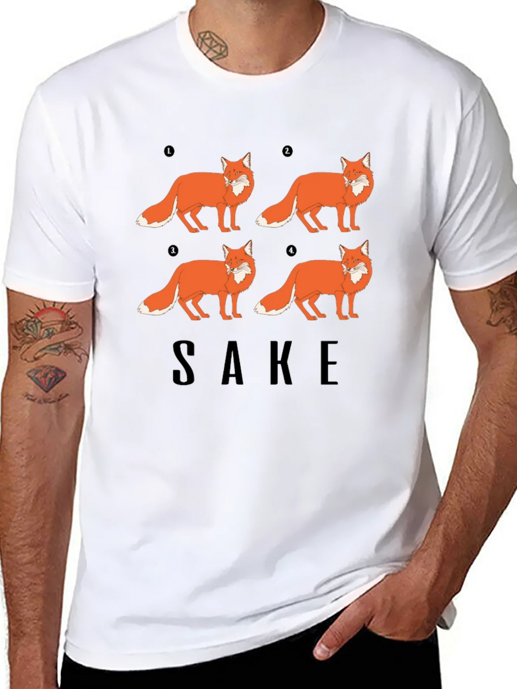 Fox Sake Funny Graphic T-Shirt - Soft Cotton Tee product image 7