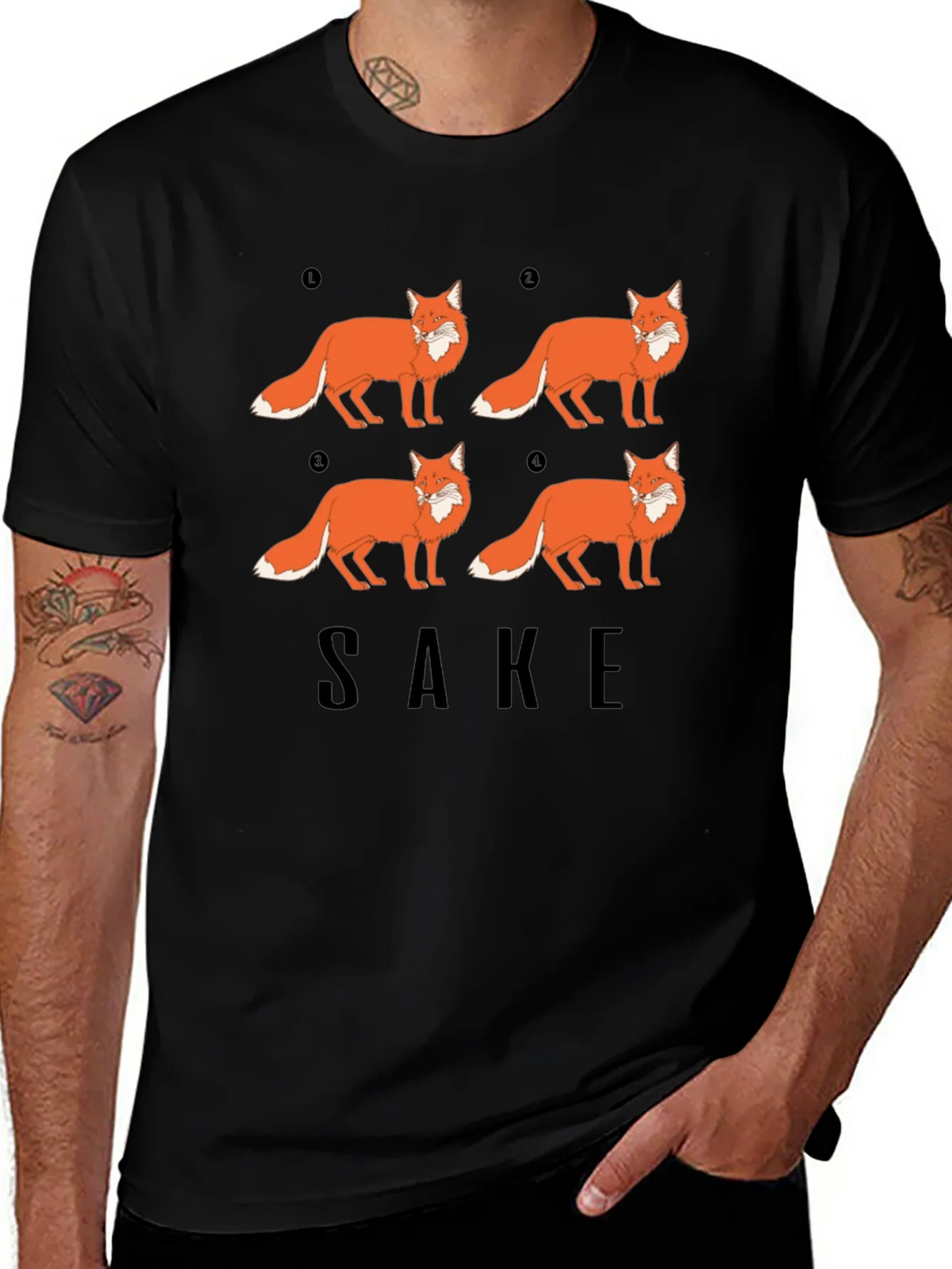 Fox Sake Funny Graphic T-Shirt - Soft Cotton Tee product image 1