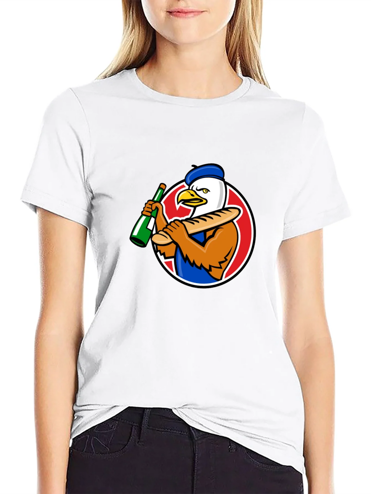 French Eagle Graphic Tee - Novelty T-Shirt product image 8