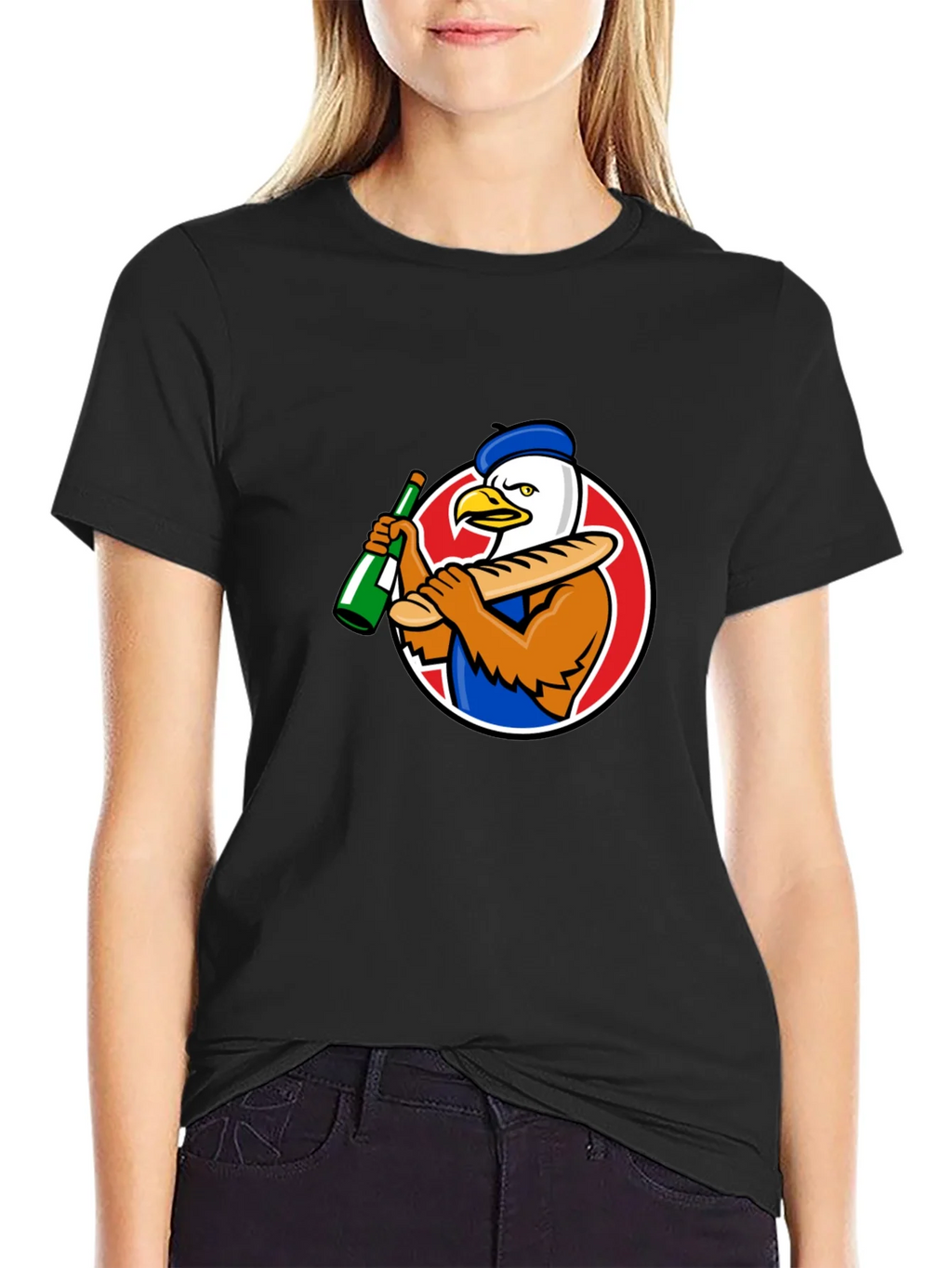 French Eagle Graphic Tee - Novelty T-Shirt product image 2