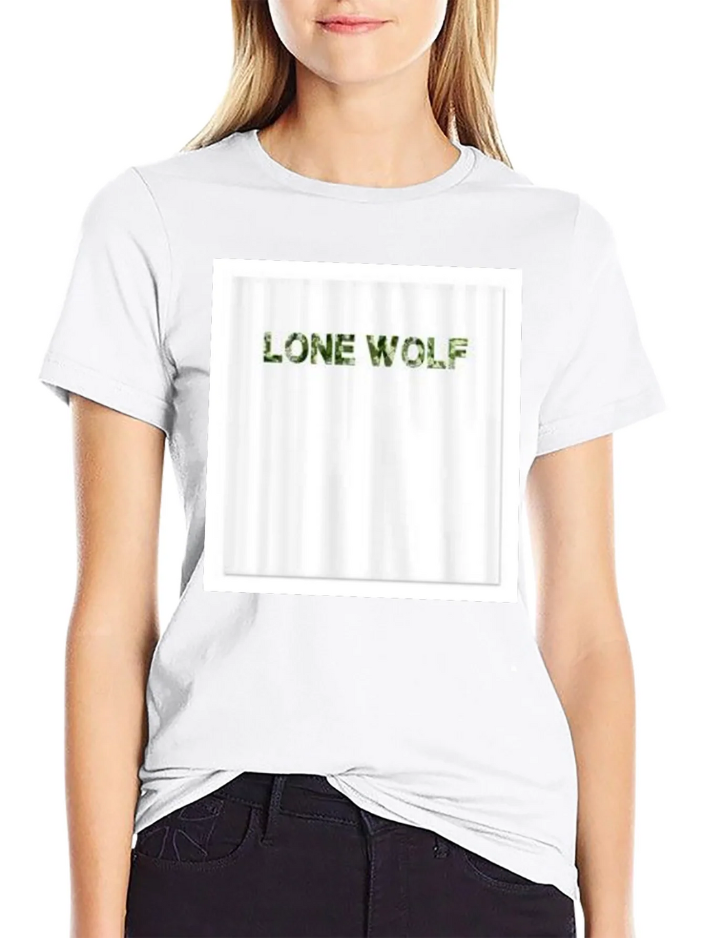 Lone Wolf Camo Tee - Mens Black T-Shirt product image 8