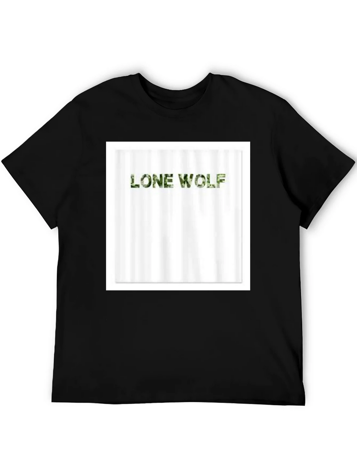 Lone Wolf Camo Tee - Mens Black T-Shirt product image 5