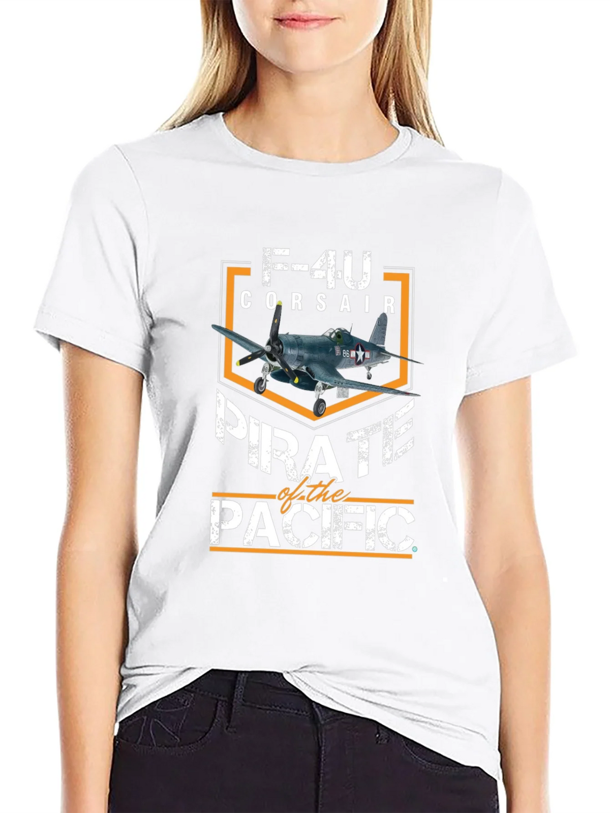 F-4U Corsair Pirate of the Pacific Graphic T-Shirt product image 8