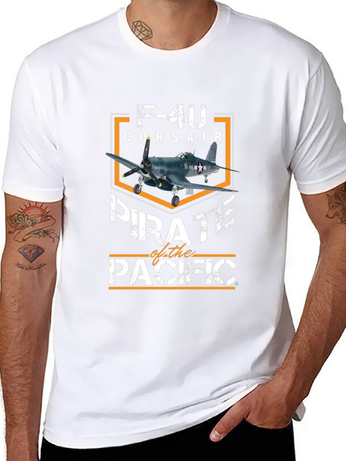 F-4U Corsair Pirate of the Pacific Graphic T-Shirt product image 7