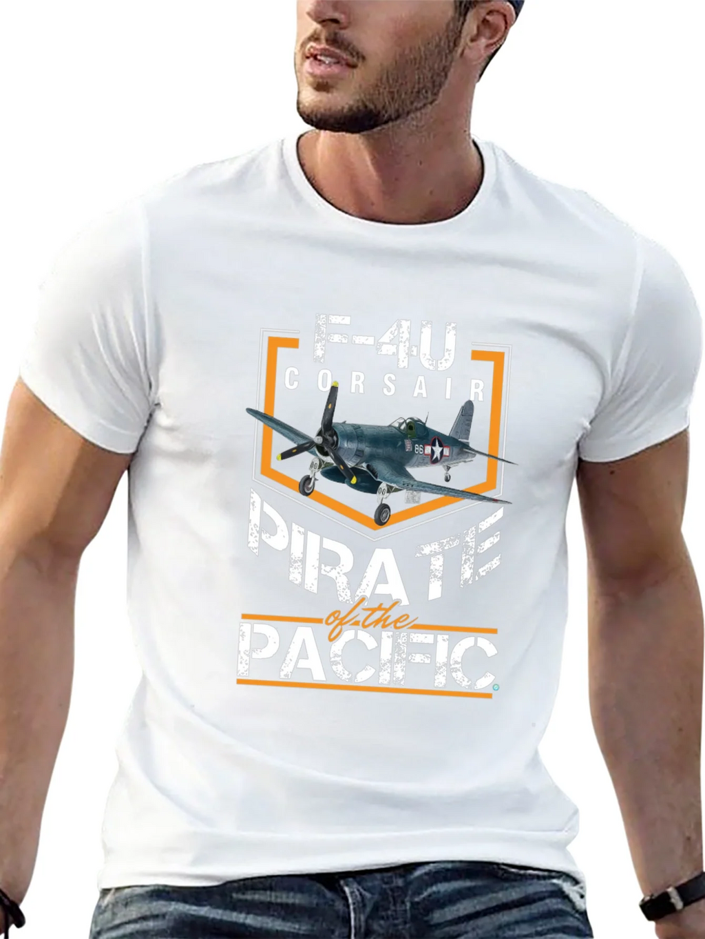 F-4U Corsair Pirate of the Pacific Graphic T-Shirt product image 12