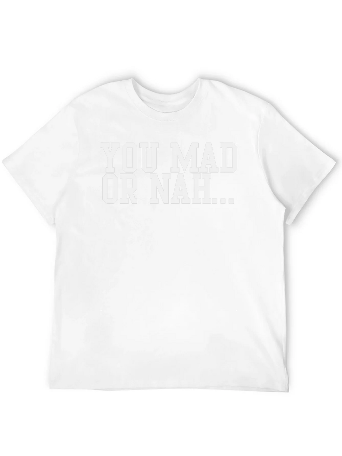 You Mad Or Nah T-Shirt - Mens Black Graphic Tee product image 9