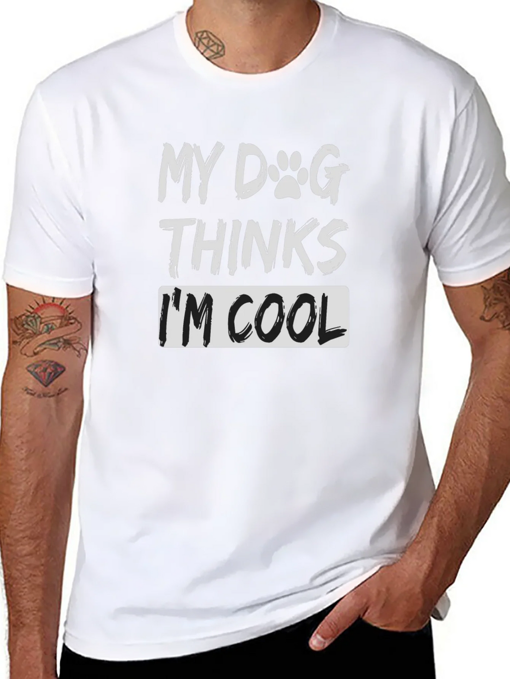My Dog Thinks Im Cool T-Shirt - Funny Lover Tee product image 7