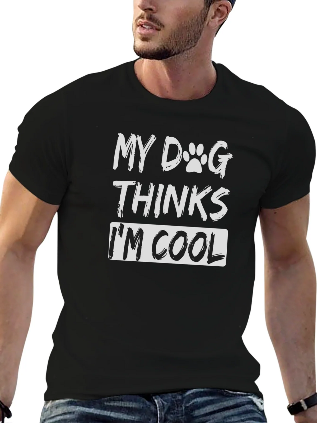 My Dog Thinks Im Cool T-Shirt - Funny Lover Tee product image 6