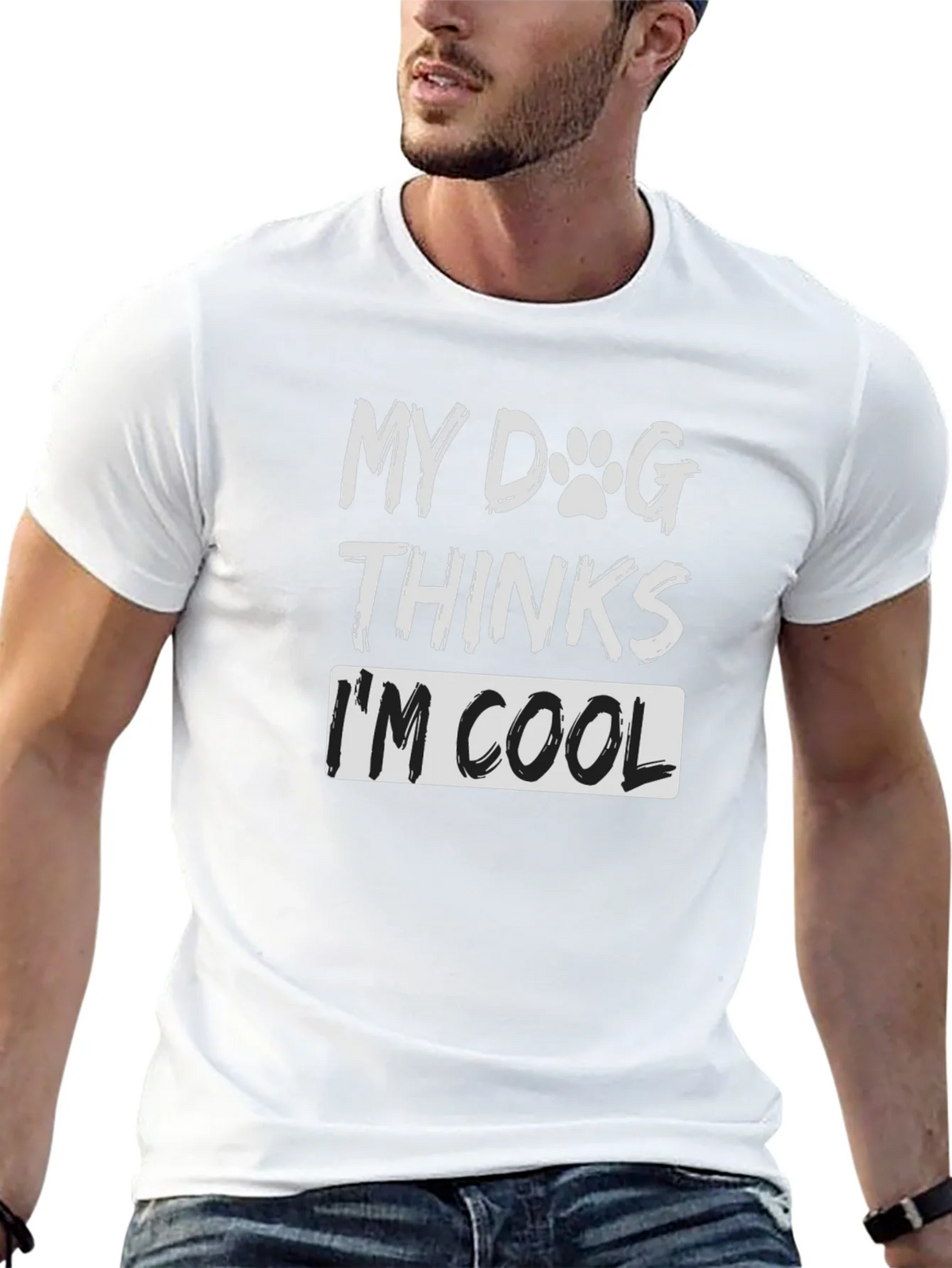 My Dog Thinks Im Cool T-Shirt - Funny Lover Tee product image 12
