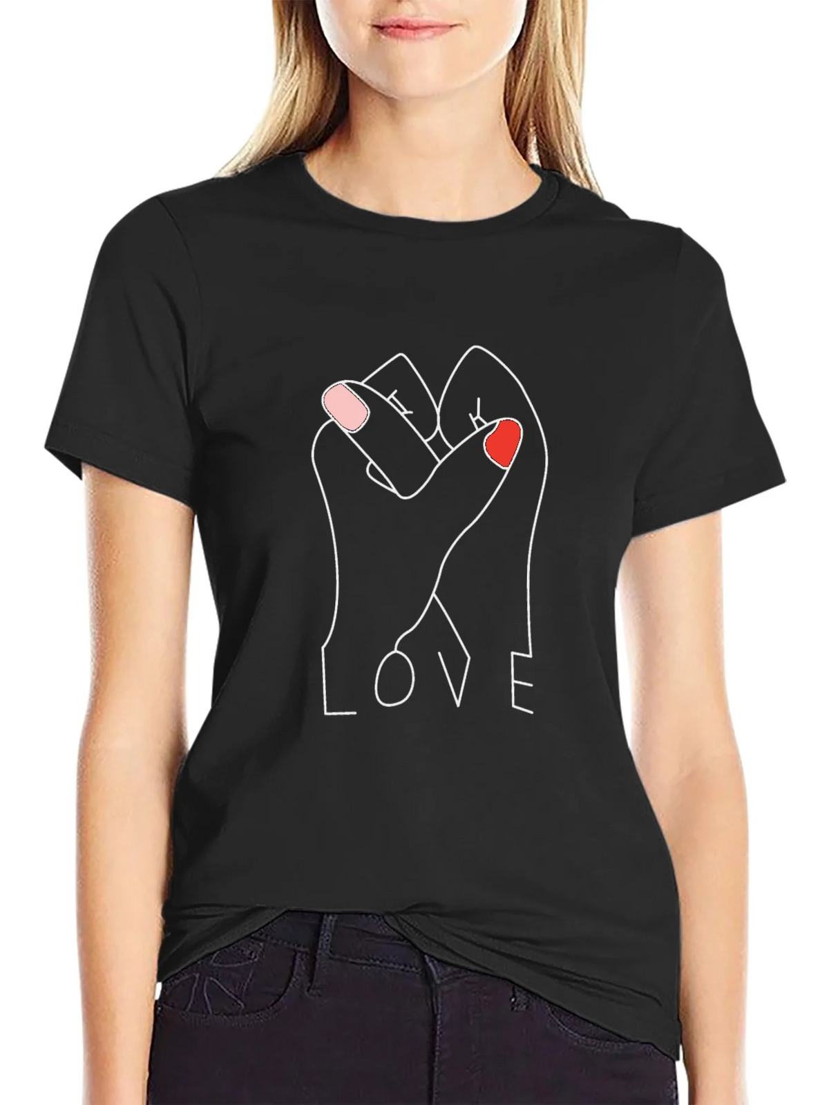 Love Hands Graphic Tee - Unisex Cotton Blend product image 2