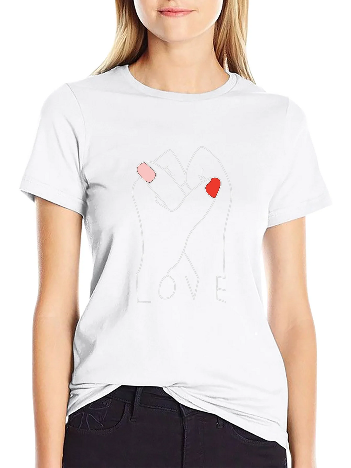 Love Hands Graphic Tee - Unisex Cotton Blend product image 8