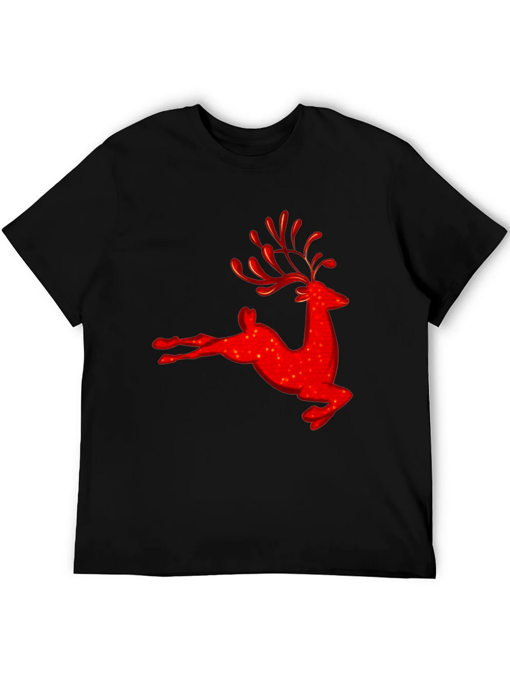 Red Reindeer Graphic Tee - Holiday Festive Shirt product image 5