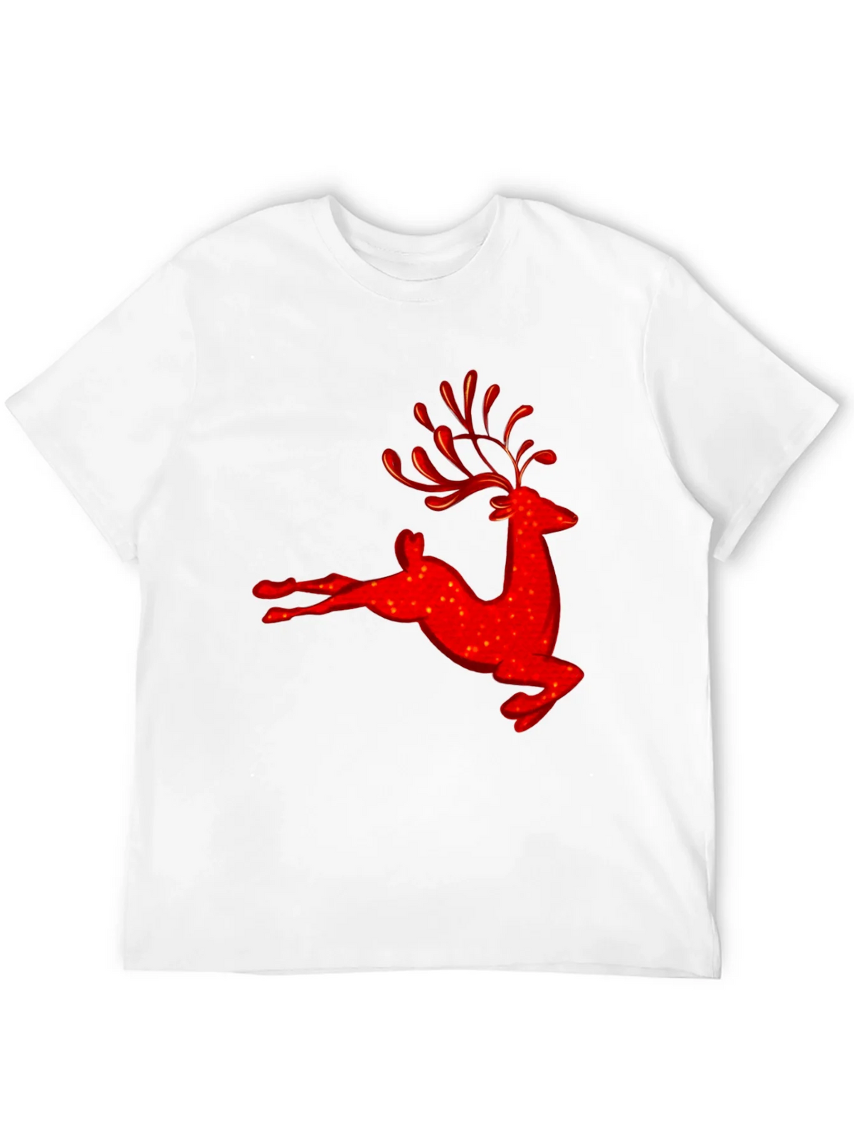 Red Reindeer Graphic Tee - Holiday Festive Shirt product image 11