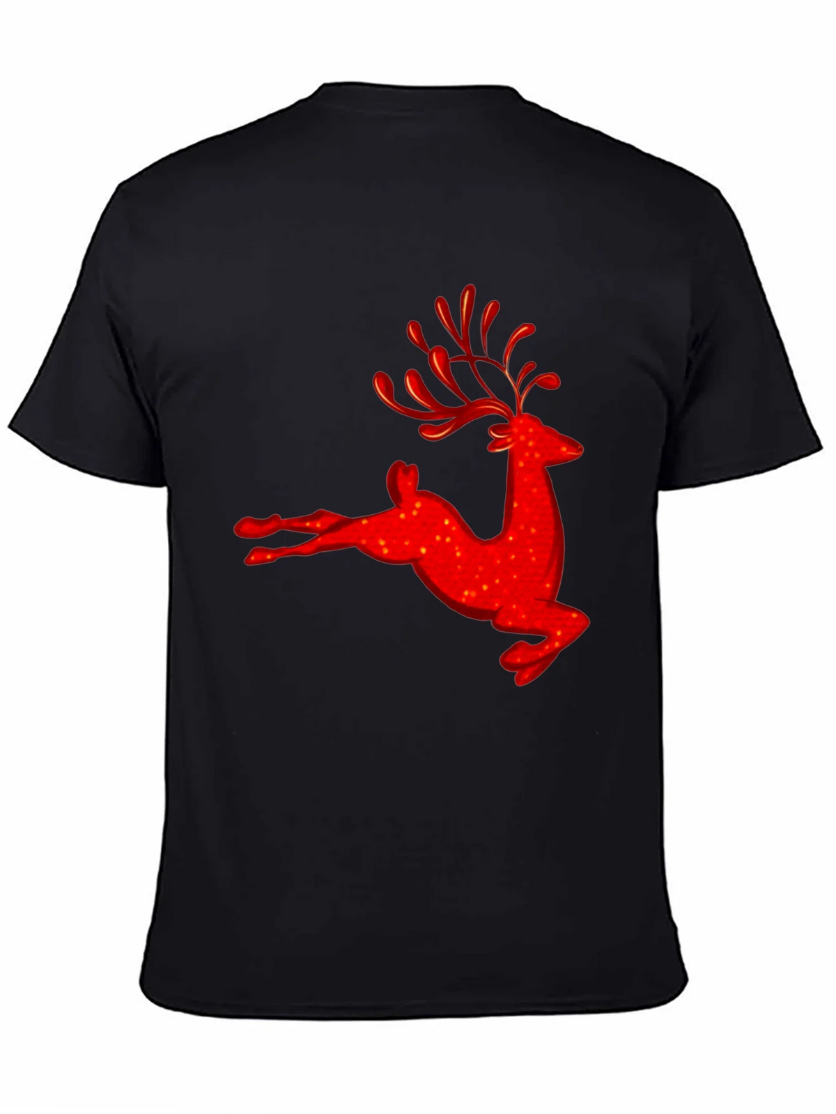 Red Reindeer Graphic Tee - Holiday Festive Shirt product image 4