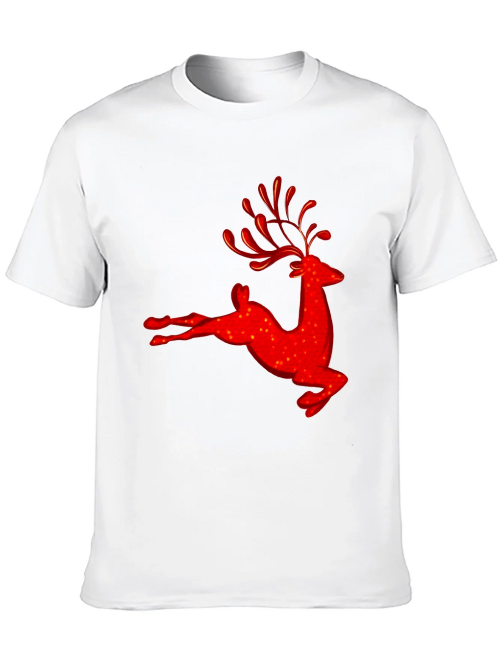 Red Reindeer Graphic Tee - Holiday Festive Shirt product image 9