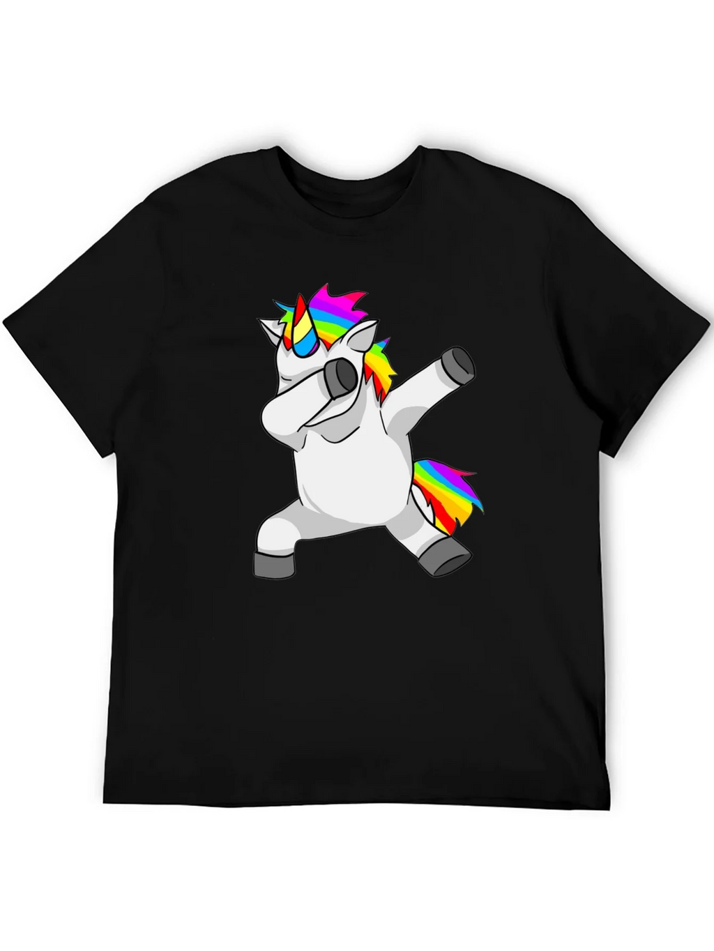 Dabbing Unicorn Graphic Tee - Black T-Shirt product image 5