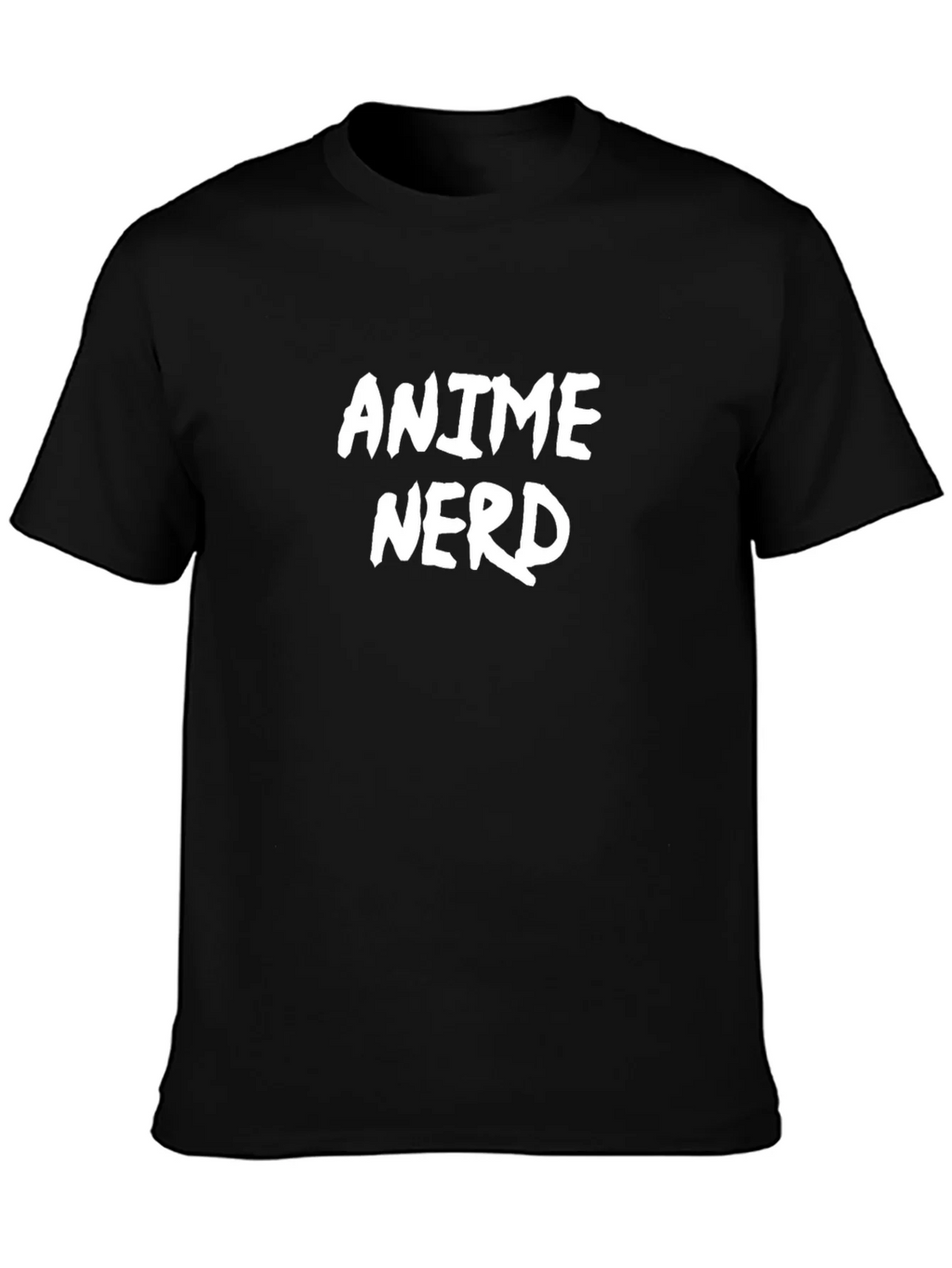 Anime Nerd T-Shirt - Black Cotton Blend Graphic Tee product image 3