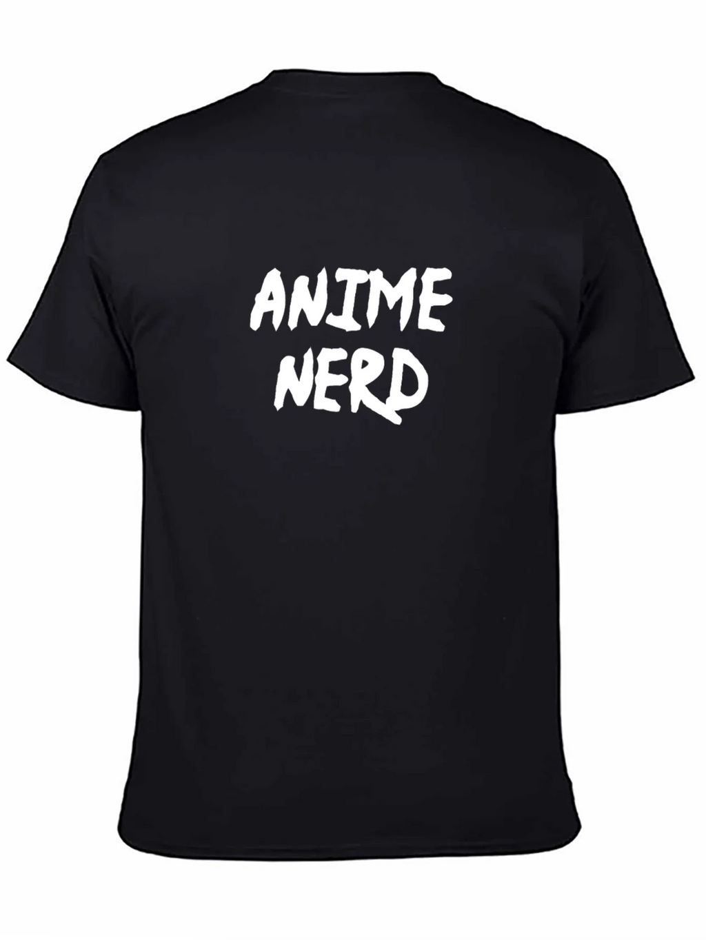 Anime Nerd T-Shirt - Black Cotton Blend Graphic Tee product image 4