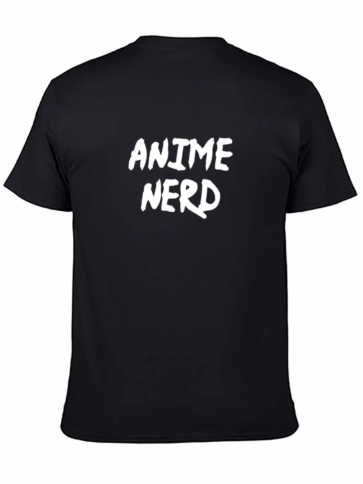 Anime Nerd T-Shirt - Black Cotton Blend Graphic Tee product image 4