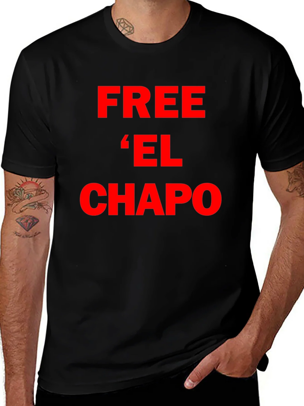 Free El Chapo T-Shirt - Bold Red Graphic Tee product image 1