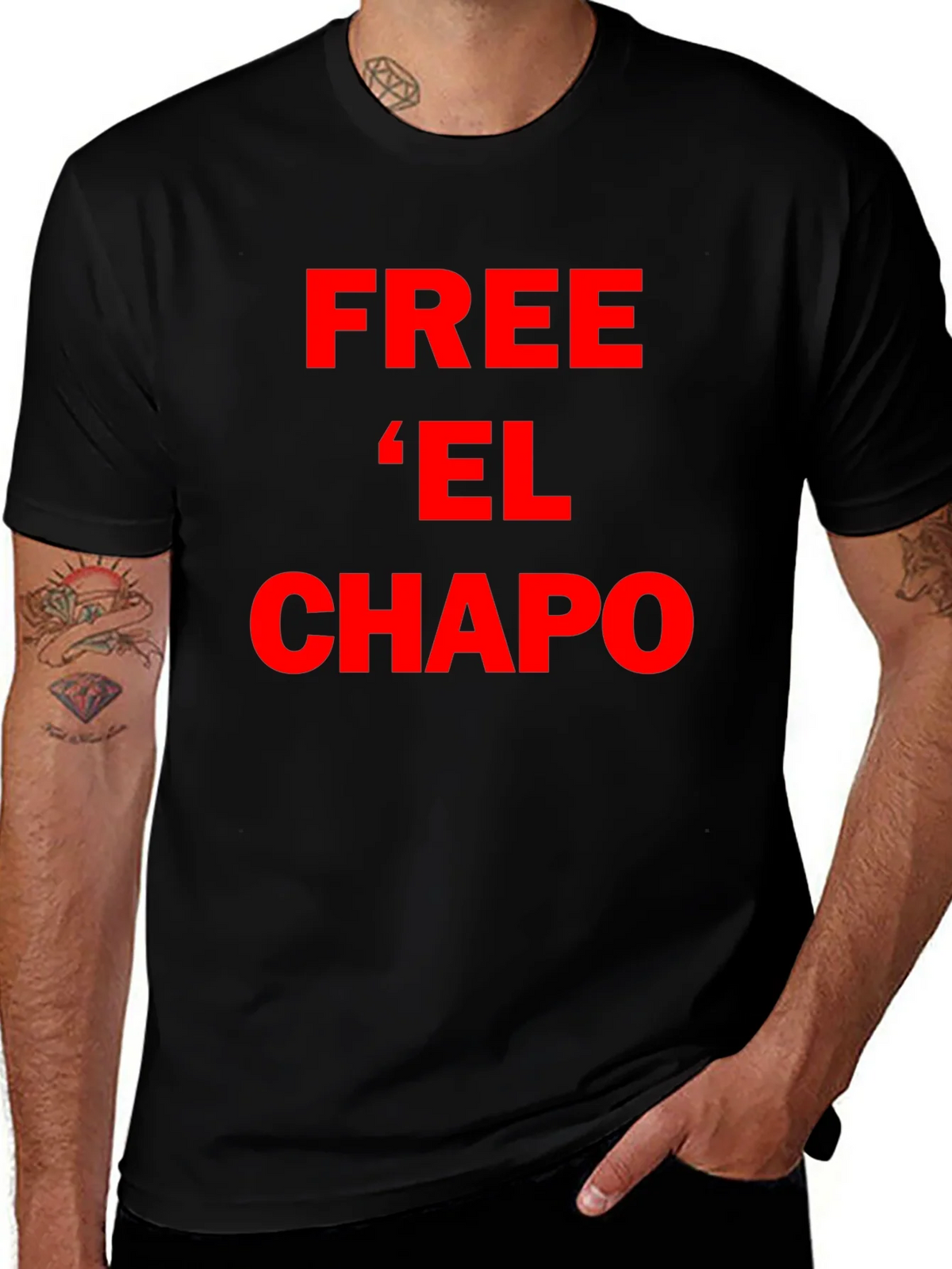 Free El Chapo T-Shirt - Bold Red Graphic Tee product image 1