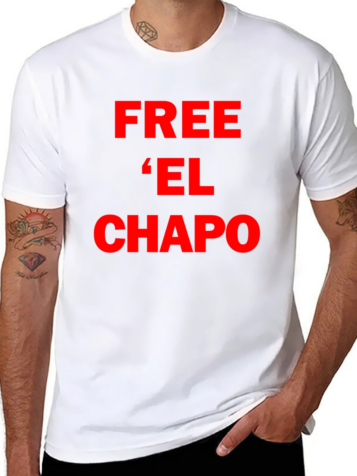 Free El Chapo T-Shirt - Bold Red Graphic Tee product image 7