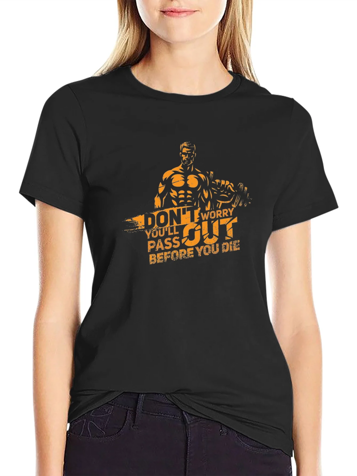 Workout T-Shirt: Dont Worry Youll Pass Out product image 2