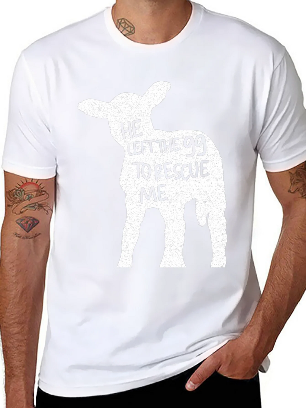 He Left The 99 to Rescue Me T-Shirt product image 4
