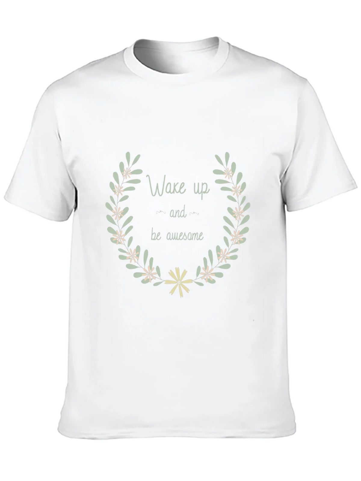 Wake Up & Be Awesome Black Graphic Tee product image 9