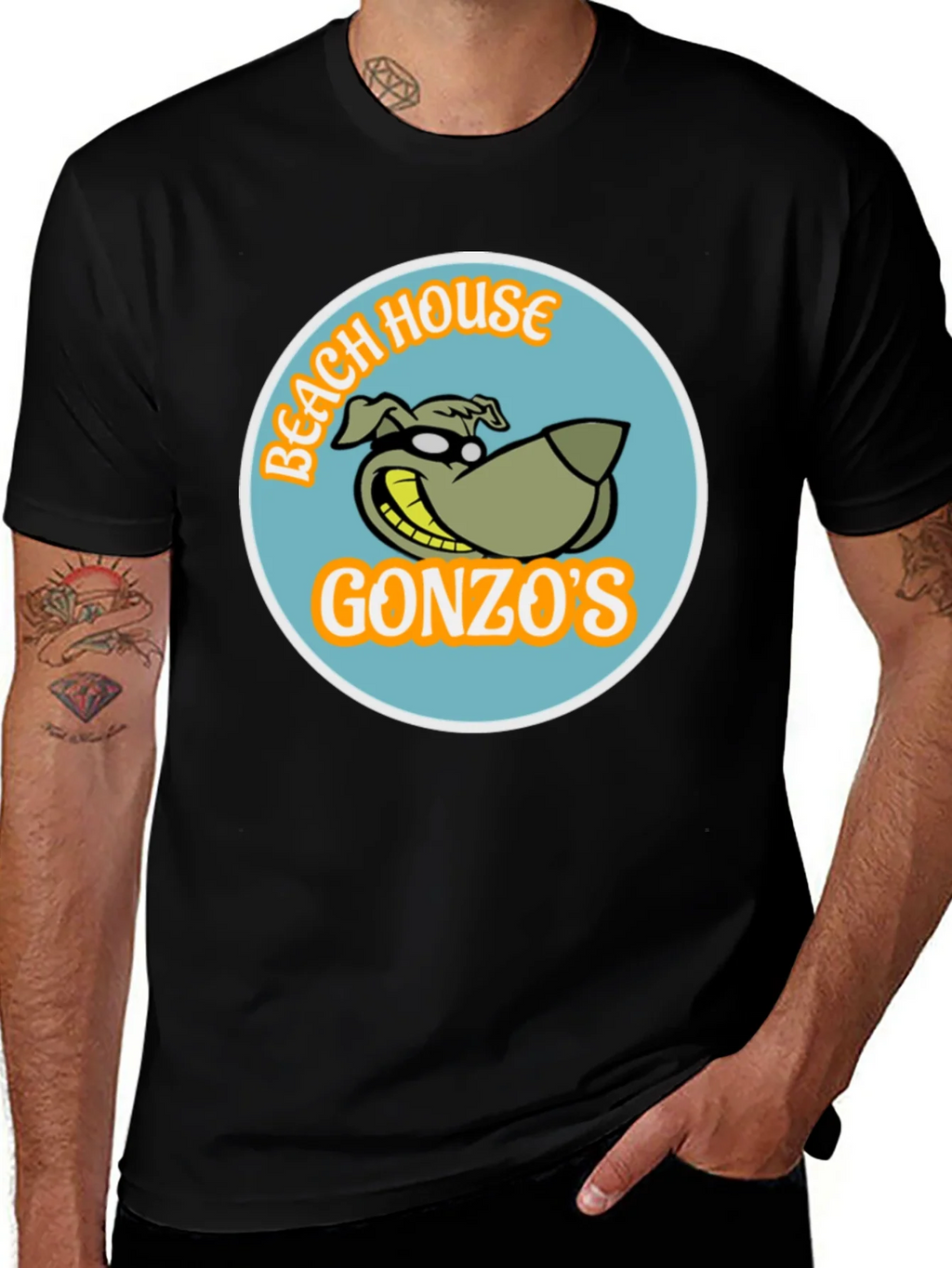 Gonzos Beach House Black T-Shirt product image 1