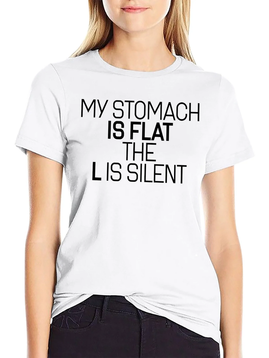 Funny My Stomach Is Flat T-Shirt product image 8