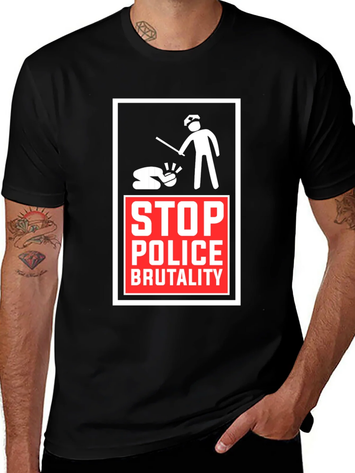 Stop Police Brutality Graphic Tee product image 1