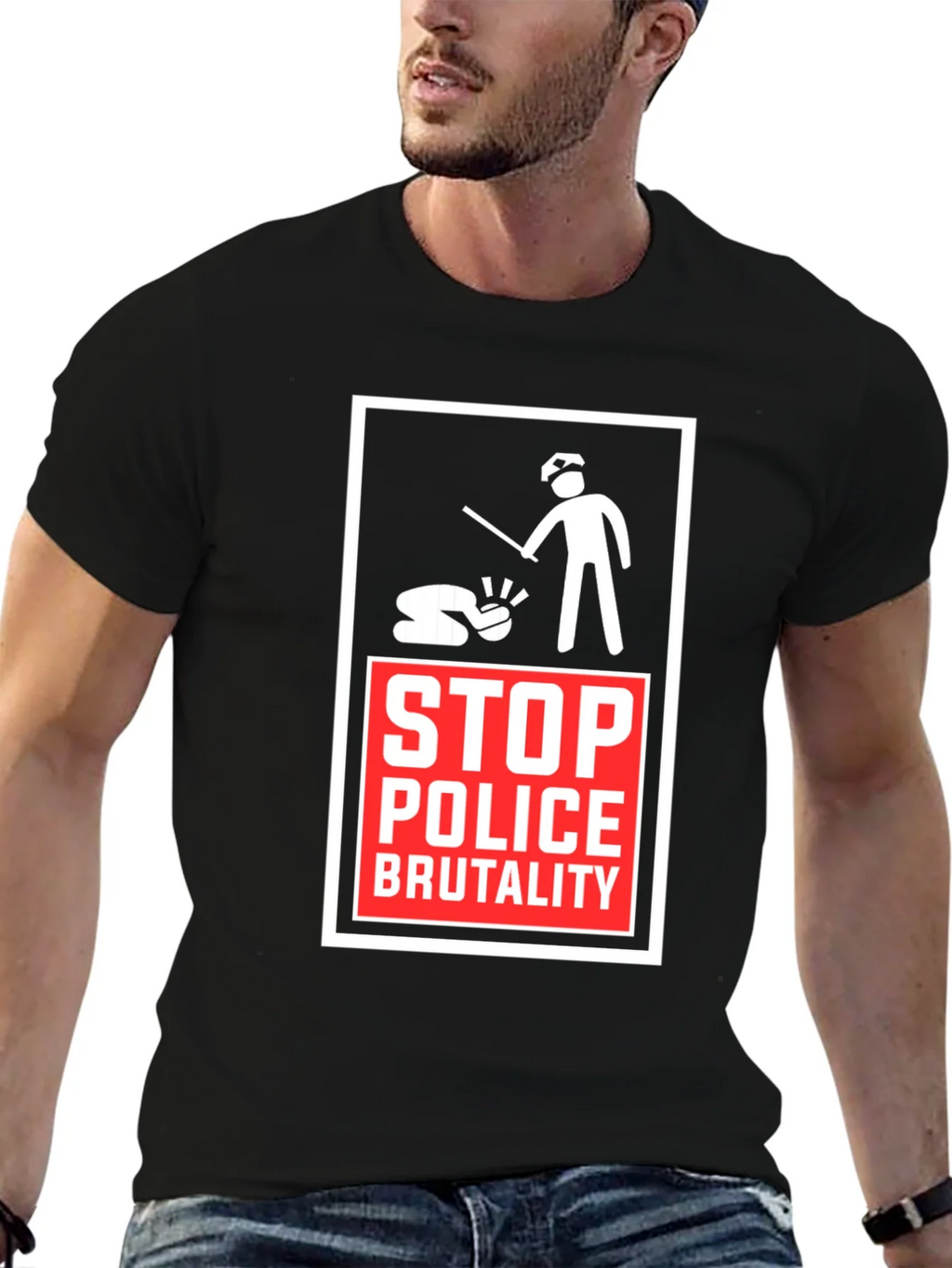 Stop Police Brutality Graphic Tee product image 6