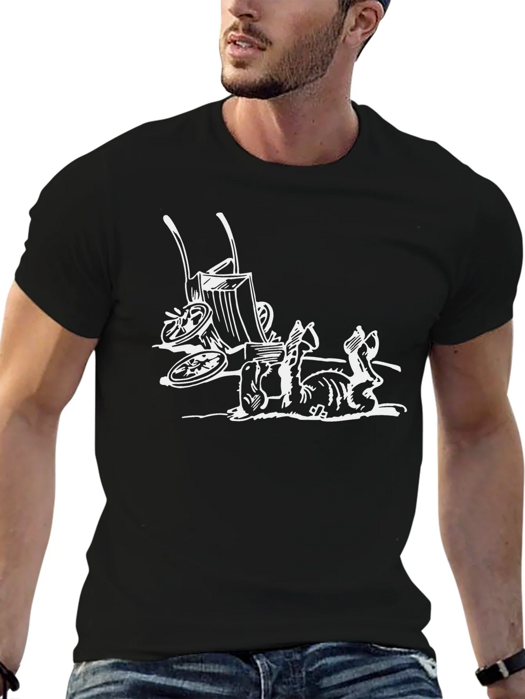 Mens Black T-Shirt - Monty Python Holy Grail Inspired product image 6