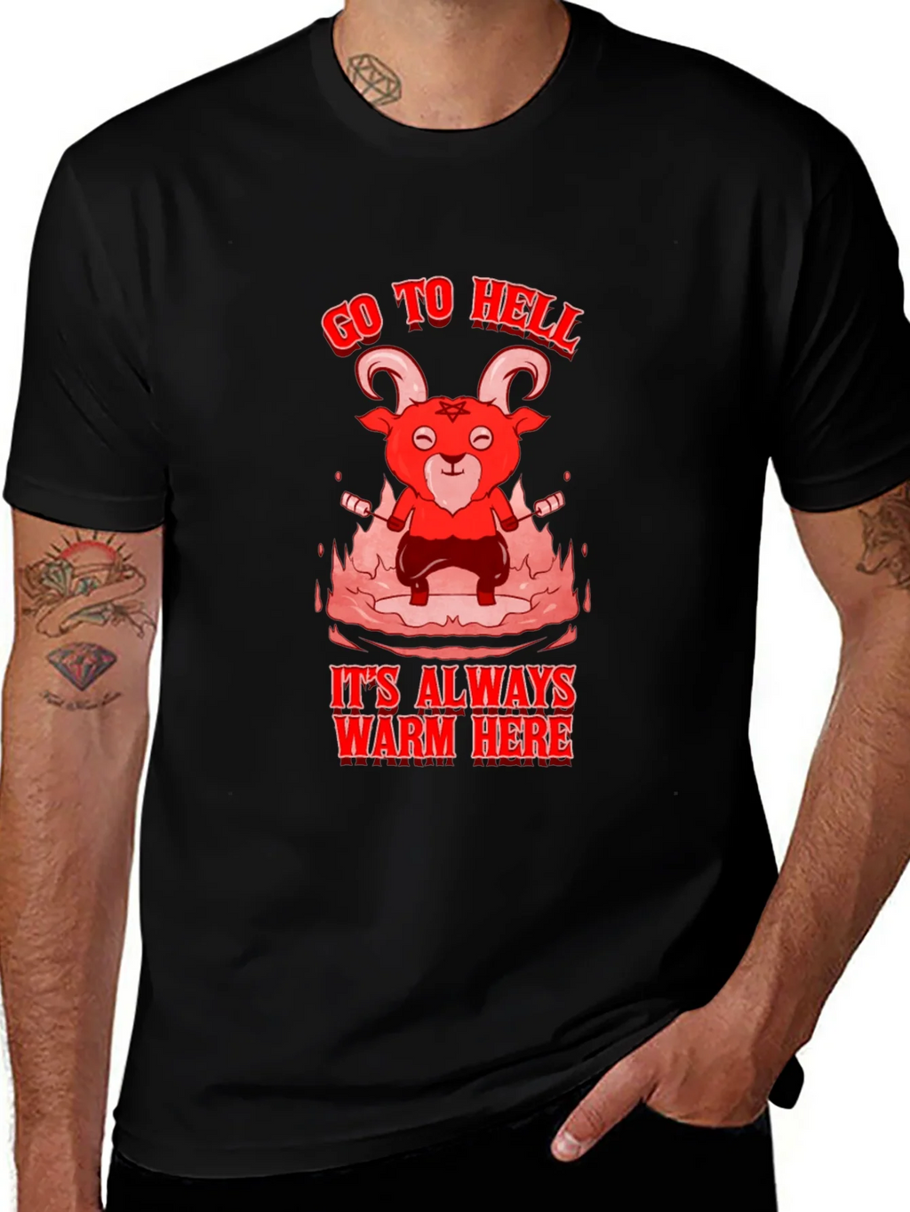 Go to Hell T-Shirt - Warm Here product image 1