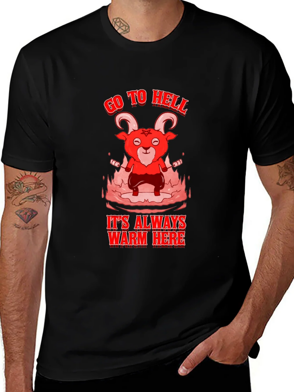 Go to Hell T-Shirt - Warm Here product image 1