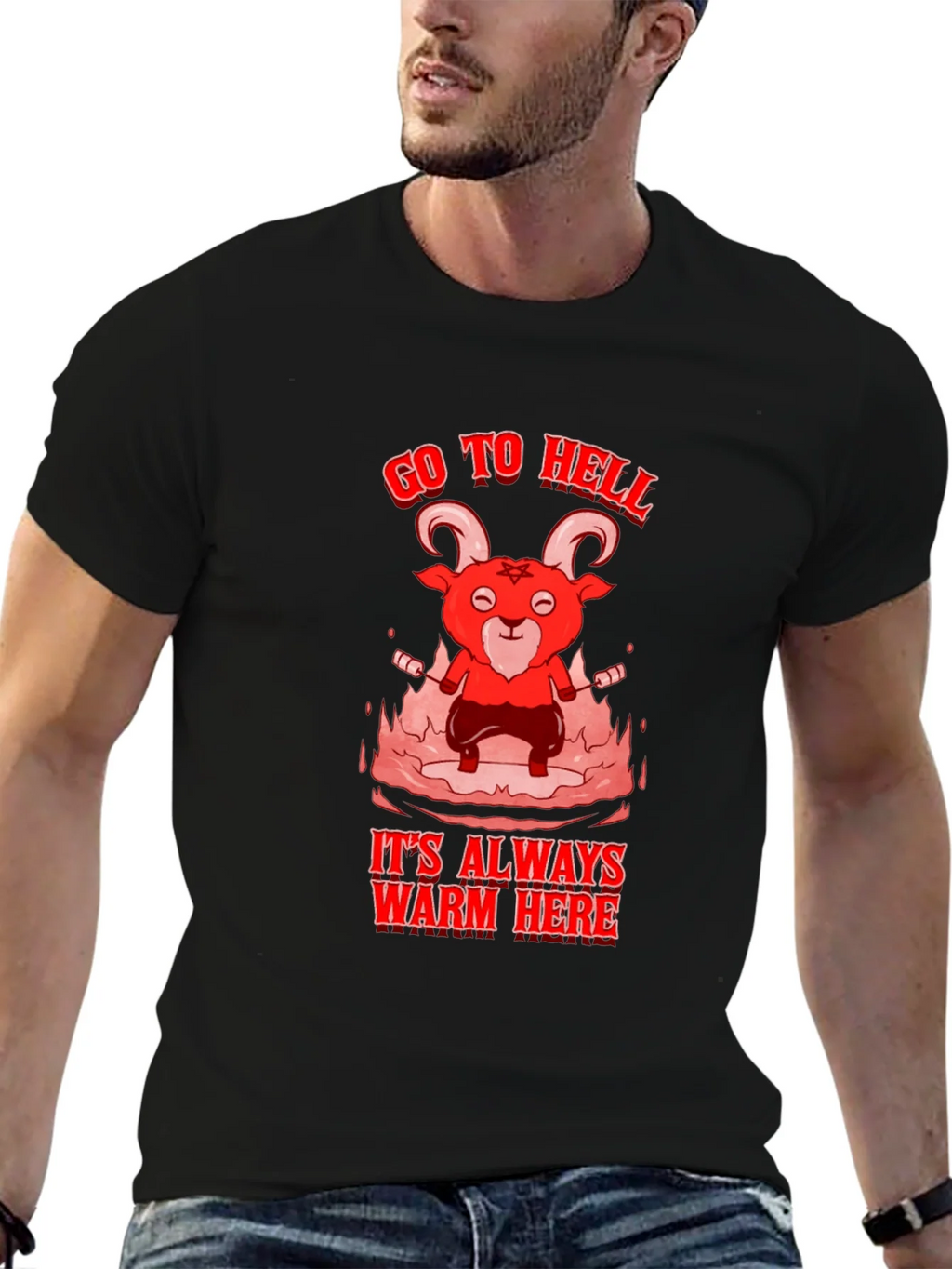 Go to Hell T-Shirt - Warm Here product image 6