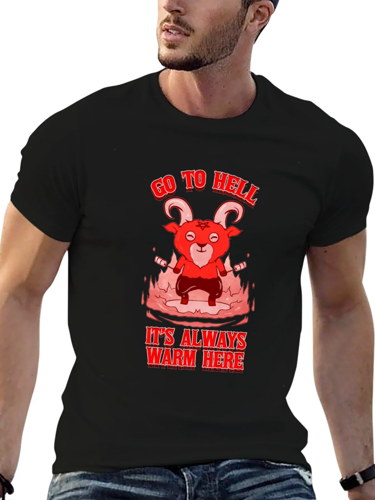 Go to Hell T-Shirt - Warm Here product image 6