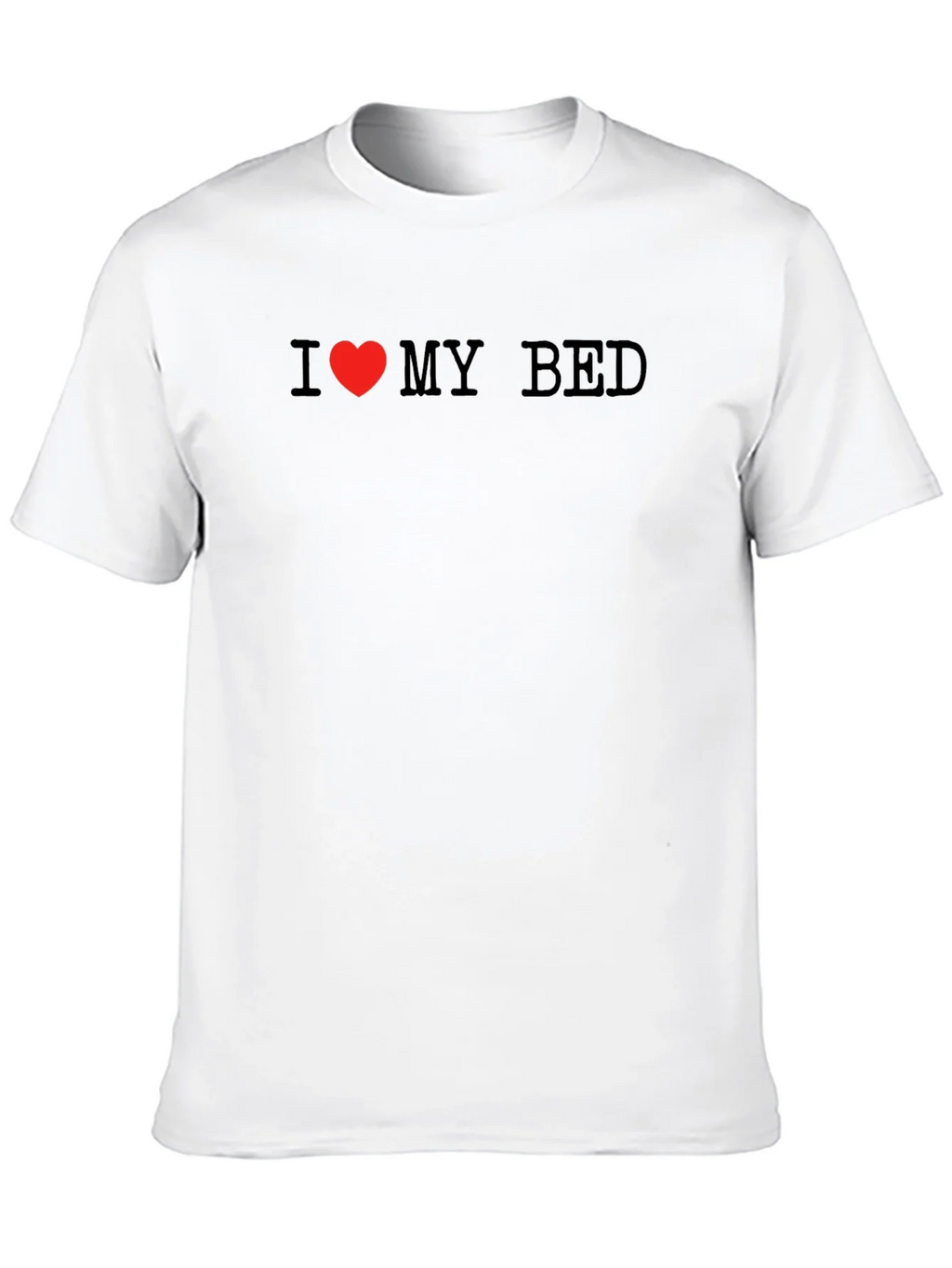 I Love My Bed Black T-Shirt product image 9