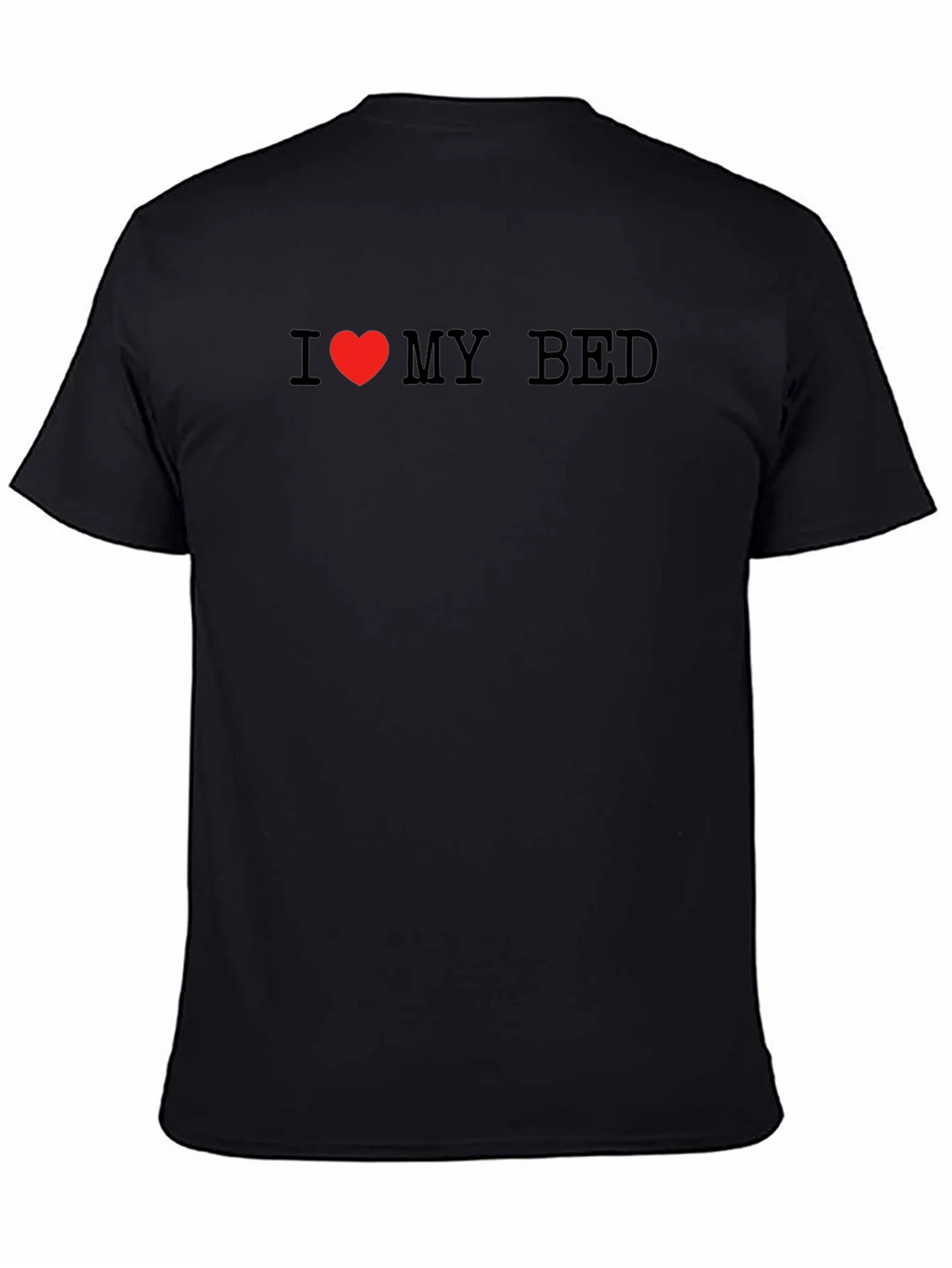 I Love My Bed Black T-Shirt product image 4