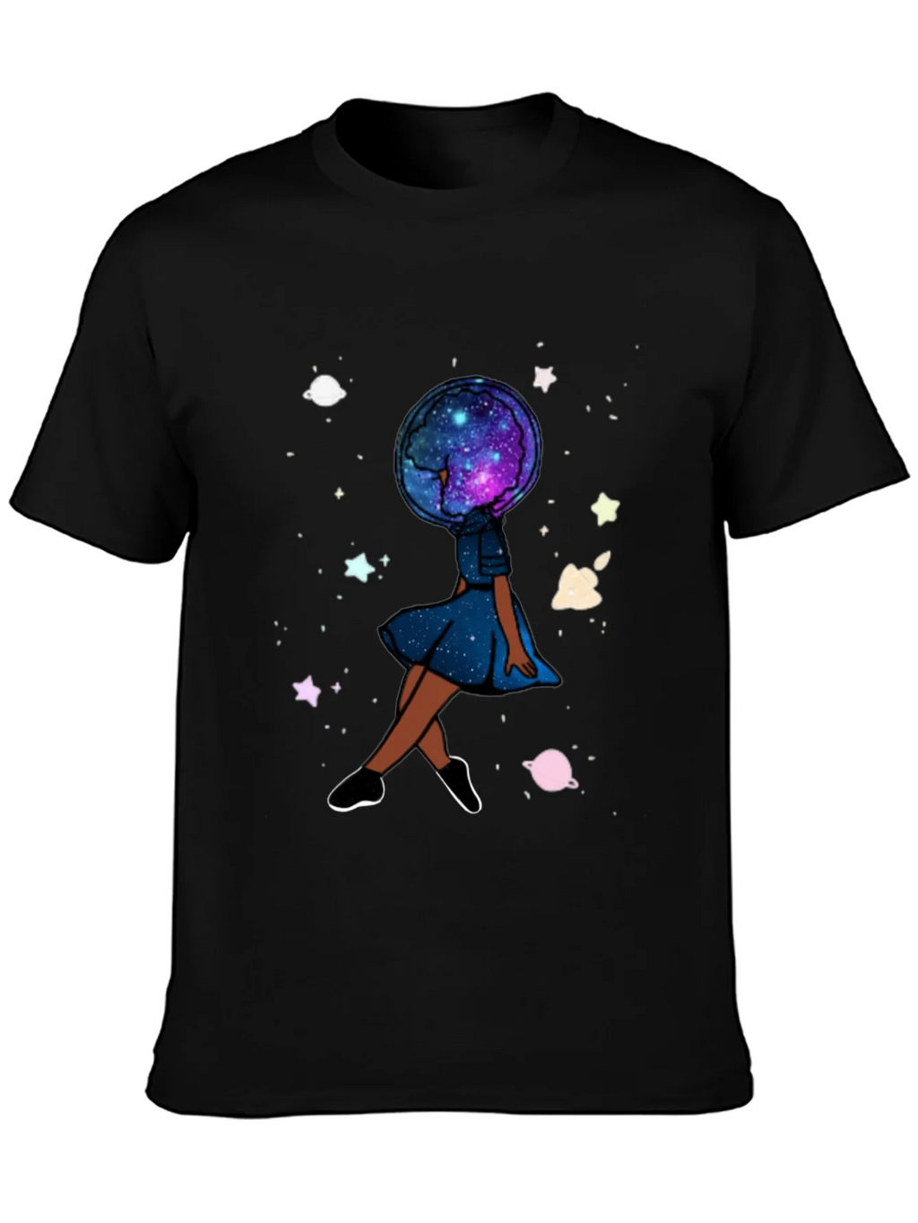 Celestial Dreamer T-Shirt - Galaxy Head Graphic Tee product image 3