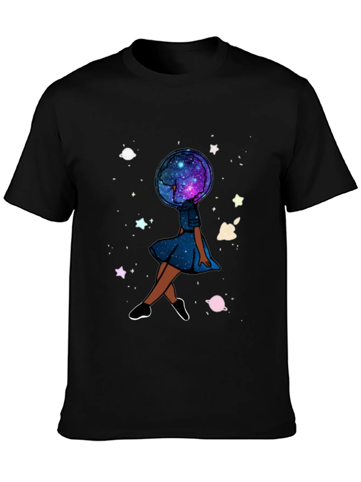 Celestial Dreamer T-Shirt - Galaxy Head Graphic Tee product image 3