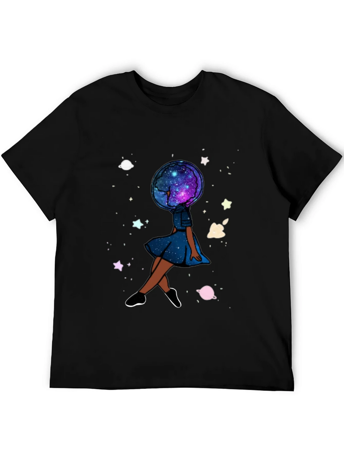 Celestial Dreamer T-Shirt - Galaxy Head Graphic Tee product image 5