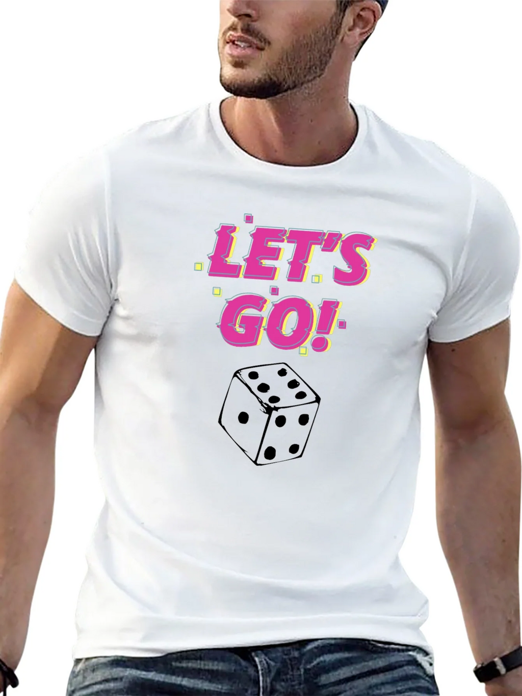 Lets Go Dice Graphic T-Shirt product image 12