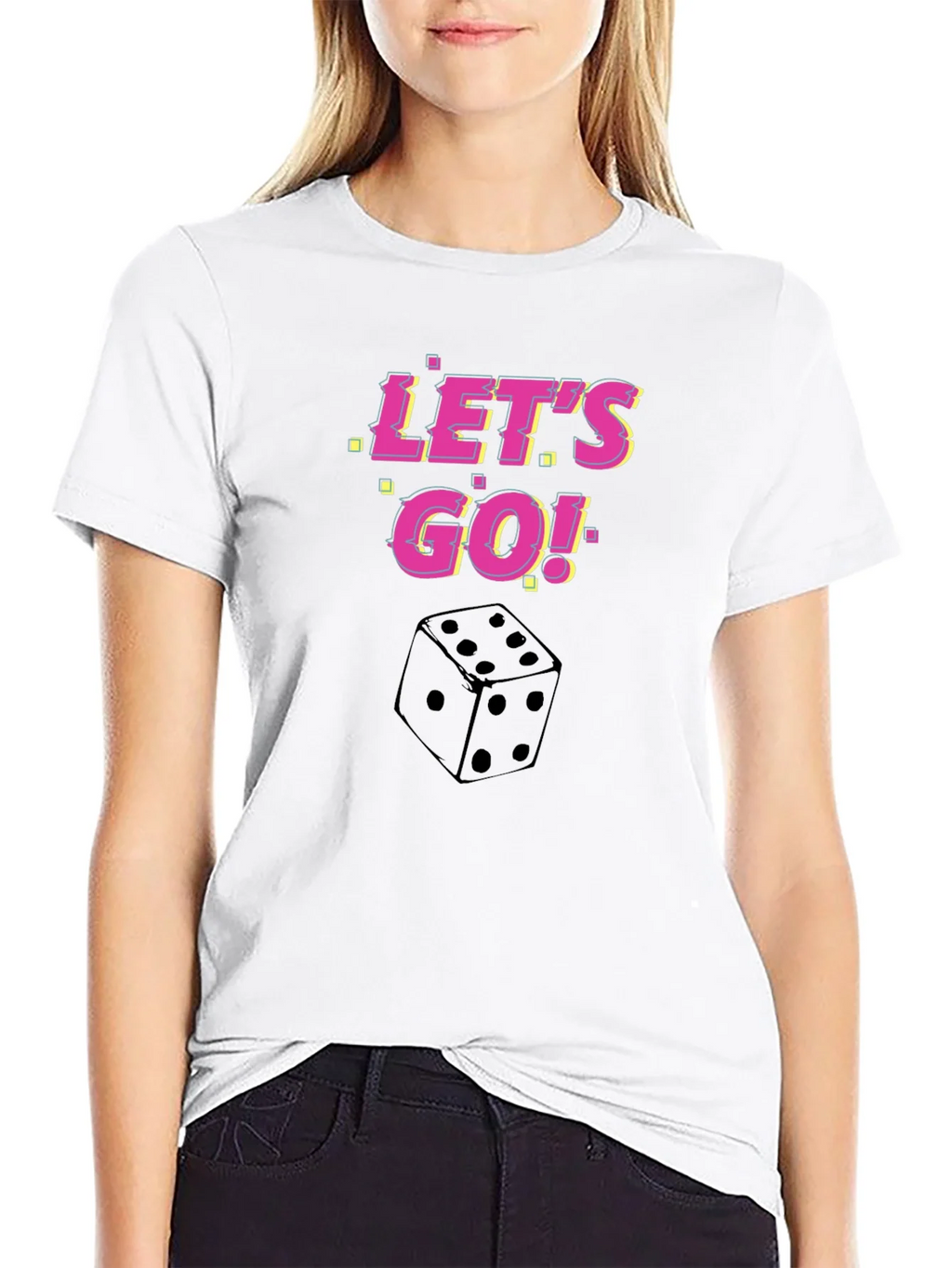 Lets Go Dice Graphic T-Shirt product image 8