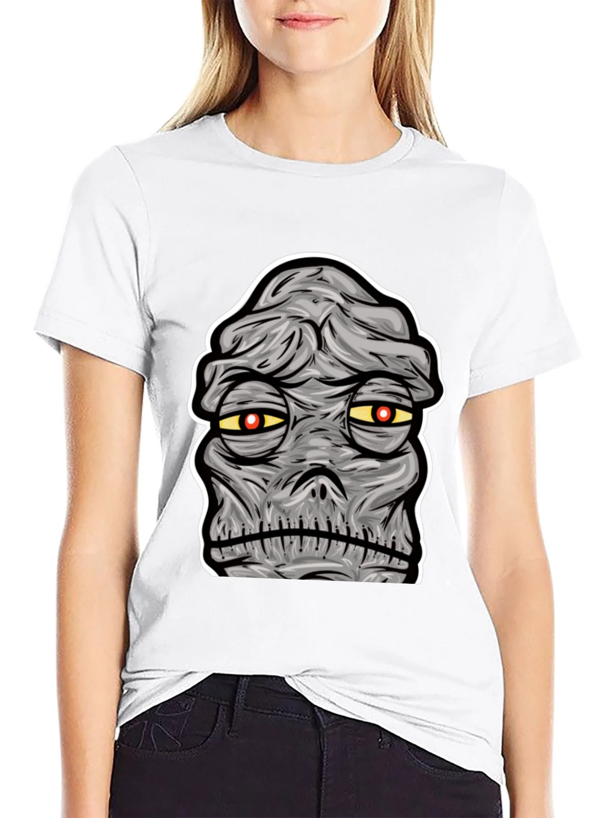 Mummy Graphic Print Black T-Shirt product image 8