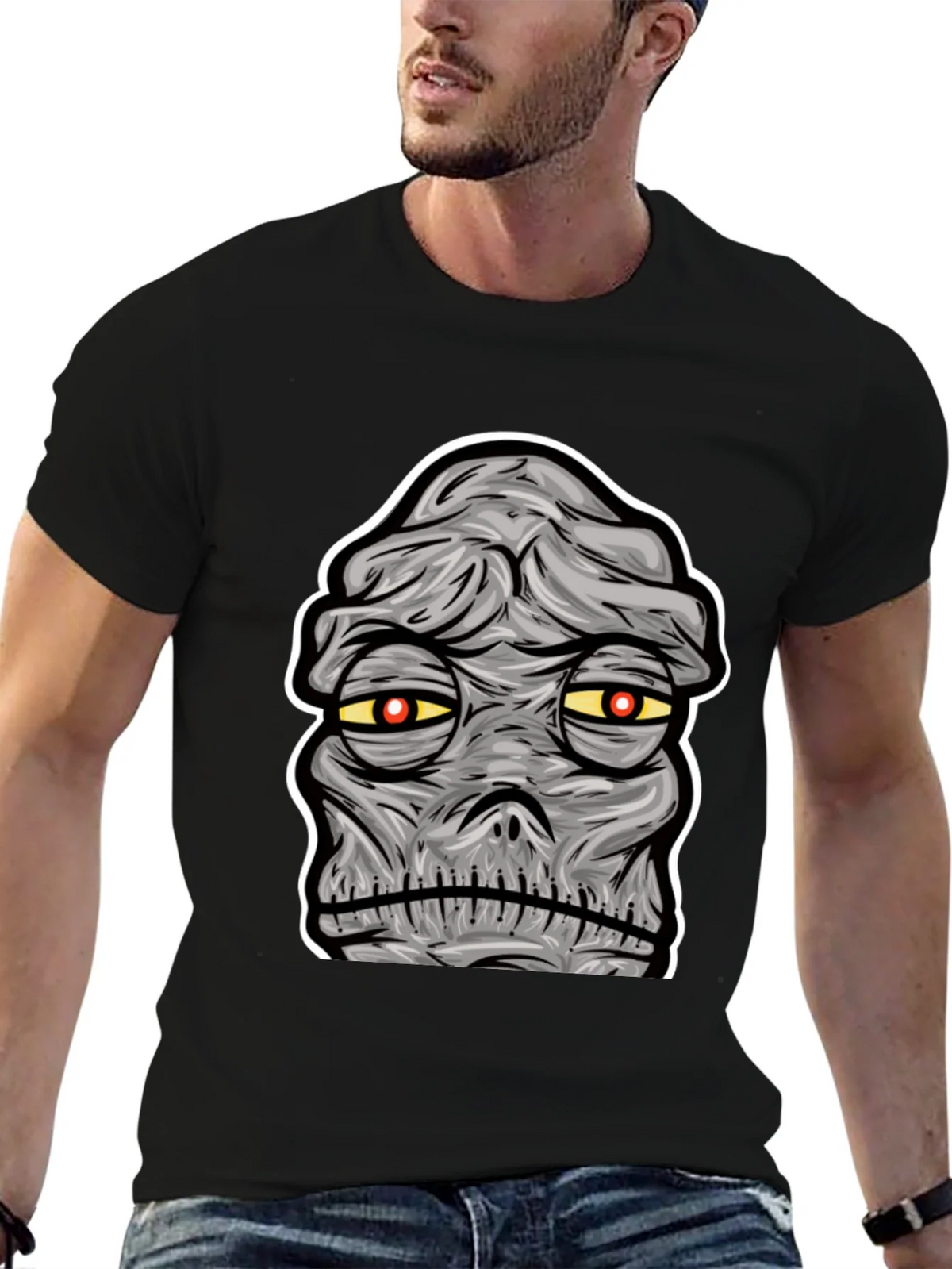 Mummy Graphic Print Black T-Shirt product image 6