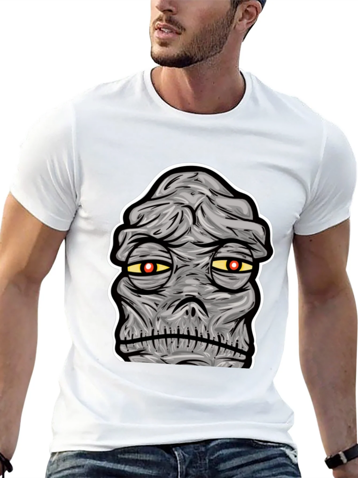 Mummy Graphic Print Black T-Shirt product image 12