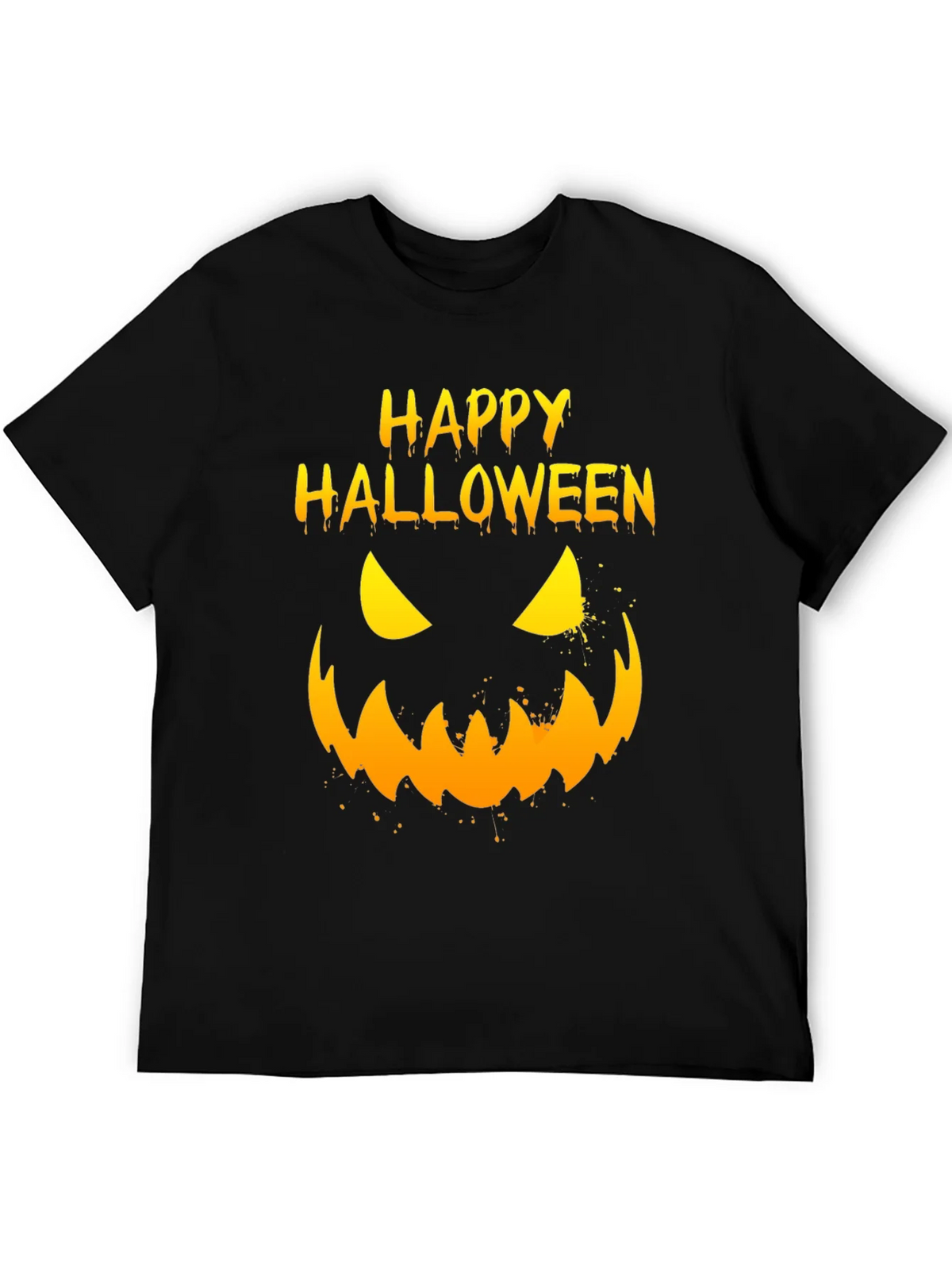 Happy Halloween Pumpkin Face Graphic T-Shirt product image 5
